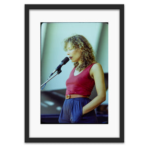 Joni Mitchell in rehearsal at Playboy Jazz Festival, 1979 — photograph by Veryl Oakland