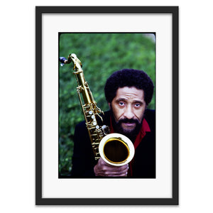 Portraits of Sonny Rollins at the Berkeley Marina, 1979 — photograph by Veryl Oakland