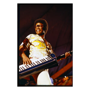 Herbie Hancock performing at UC Berkeley, 1980 — photograph by Veryl Oakland