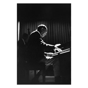Duke Ellington performing in Berkeley, CA, 1976 — photograph by Veryl Oakland