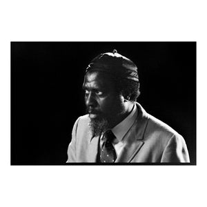 Thelonious Monk in focus at Monterey Jazz Festival, 1969 — photograph by Veryl Oakland