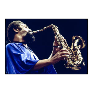 Sonny Rollins performing at Monterey Jazz Festival, 1972 — photograph by Veryl Oakland