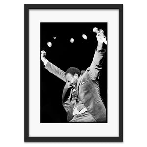 Marvin Gaye performing at KOOL Jazz Festival, 1976 — photograph by Veryl Oakland